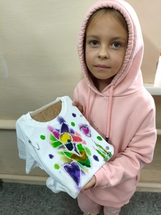 Мастер-класс для детей роспись на футболке в стиле 